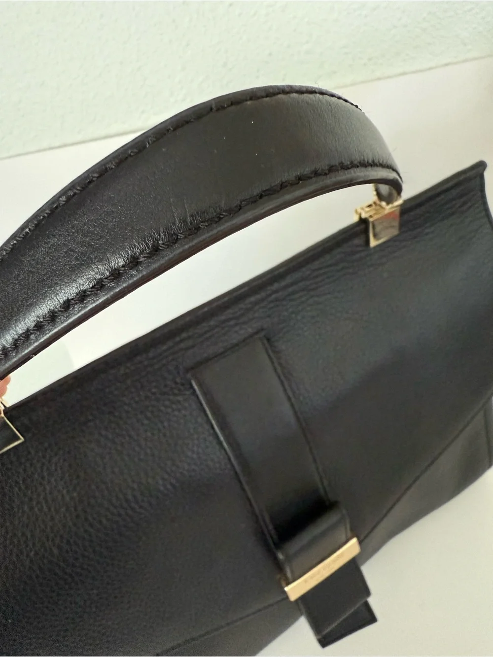 Kate Spade Black Leather Top-Handle Satchel